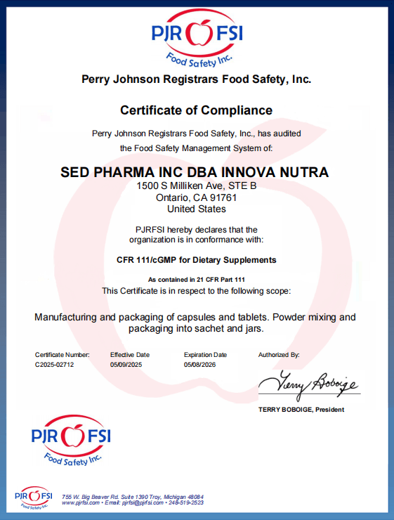 cGMP-Certified Processes